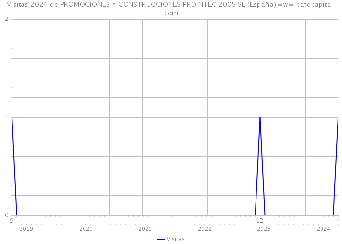 Visitas 2024 de PROMOCIONES Y CONSTRUCCIONES PROINTEC 2005 SL (España) 