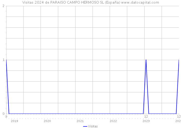 Visitas 2024 de PARAISO CAMPO HERMOSO SL (España) 