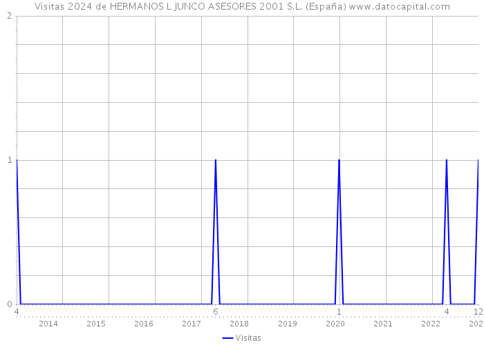 Visitas 2024 de HERMANOS L JUNCO ASESORES 2001 S.L. (España) 