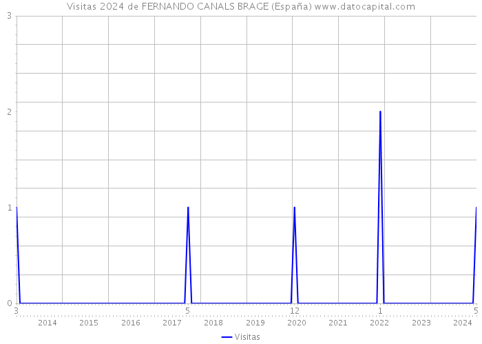 Visitas 2024 de FERNANDO CANALS BRAGE (España) 
