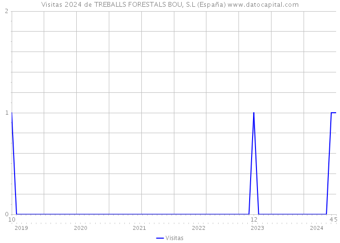 Visitas 2024 de TREBALLS FORESTALS BOU, S.L (España) 
