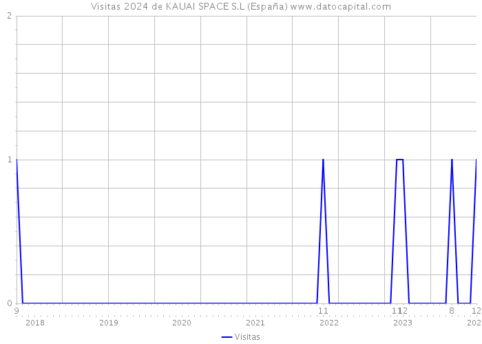 Visitas 2024 de KAUAI SPACE S.L (España) 