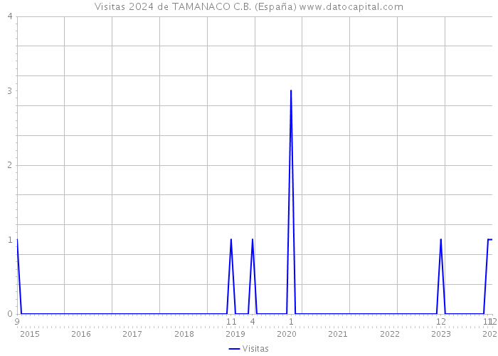 Visitas 2024 de TAMANACO C.B. (España) 