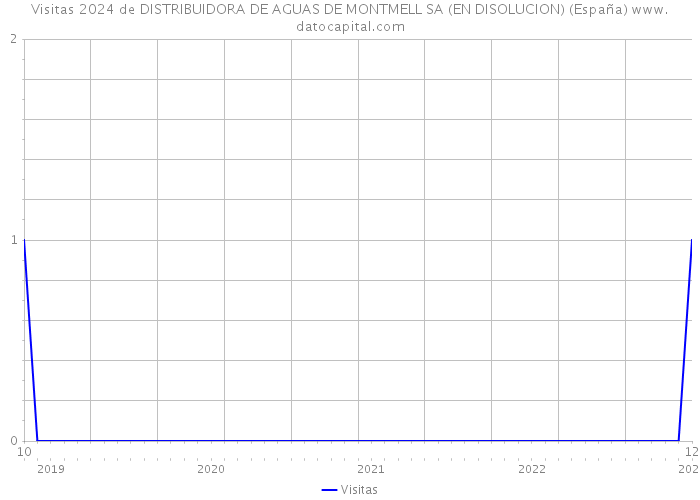 Visitas 2024 de DISTRIBUIDORA DE AGUAS DE MONTMELL SA (EN DISOLUCION) (España) 