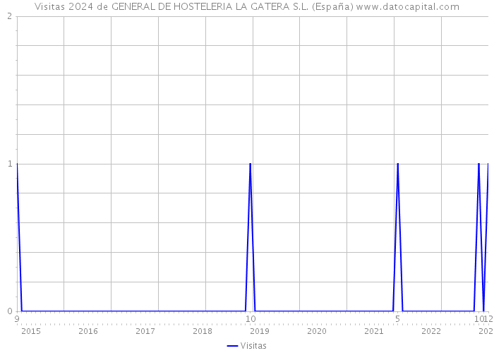 Visitas 2024 de GENERAL DE HOSTELERIA LA GATERA S.L. (España) 