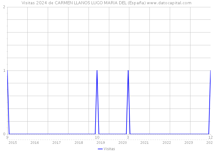 Visitas 2024 de CARMEN LLANOS LUGO MARIA DEL (España) 