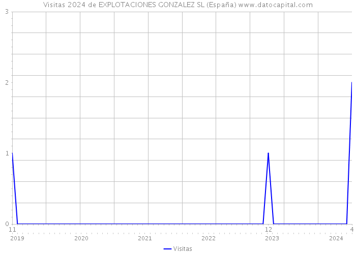 Visitas 2024 de EXPLOTACIONES GONZALEZ SL (España) 