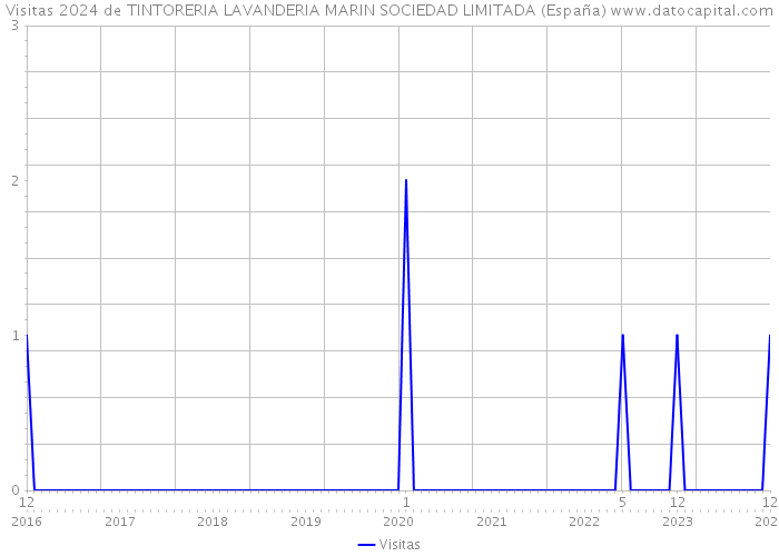 Visitas 2024 de TINTORERIA LAVANDERIA MARIN SOCIEDAD LIMITADA (España) 