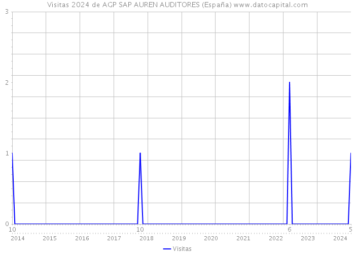 Visitas 2024 de AGP SAP AUREN AUDITORES (España) 