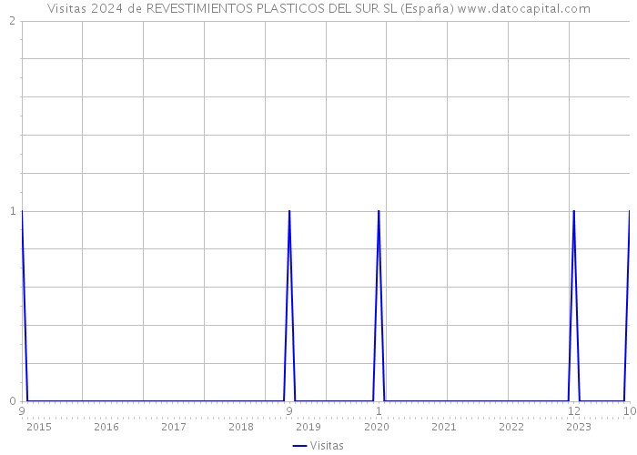 Visitas 2024 de REVESTIMIENTOS PLASTICOS DEL SUR SL (España) 