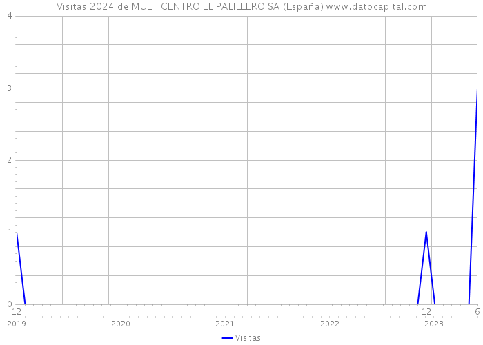 Visitas 2024 de MULTICENTRO EL PALILLERO SA (España) 