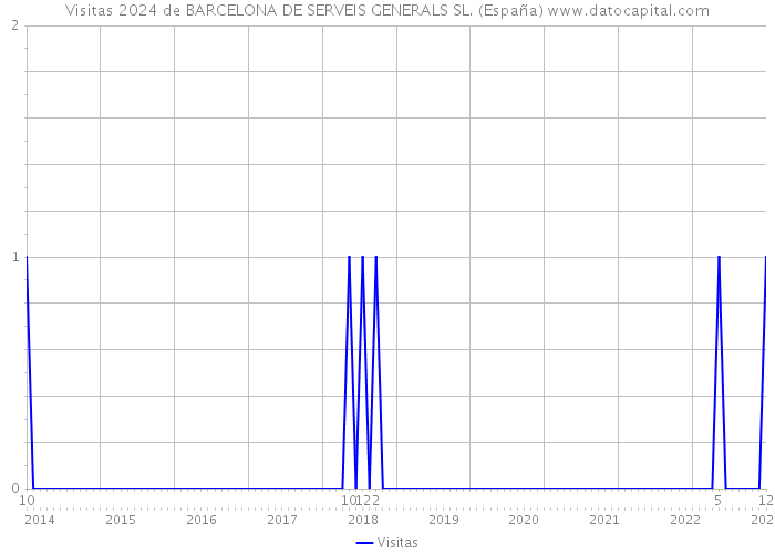 Visitas 2024 de BARCELONA DE SERVEIS GENERALS SL. (España) 