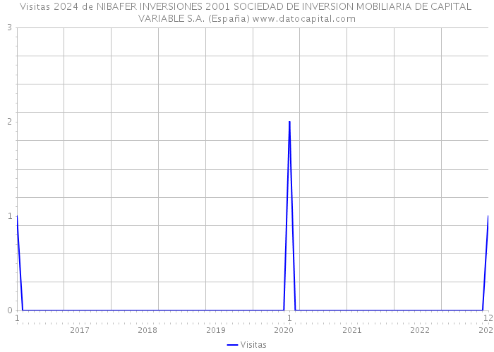 Visitas 2024 de NIBAFER INVERSIONES 2001 SOCIEDAD DE INVERSION MOBILIARIA DE CAPITAL VARIABLE S.A. (España) 