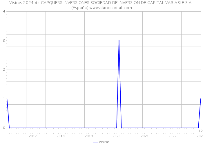 Visitas 2024 de CAPQUERS INVERSIONES SOCIEDAD DE INVERSION DE CAPITAL VARIABLE S.A. (España) 