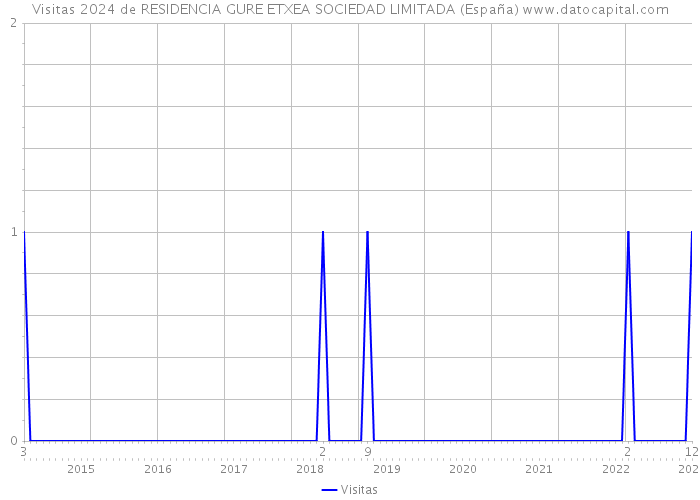 Visitas 2024 de RESIDENCIA GURE ETXEA SOCIEDAD LIMITADA (España) 
