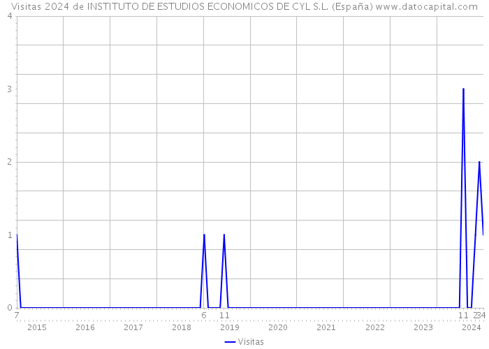 Visitas 2024 de INSTITUTO DE ESTUDIOS ECONOMICOS DE CYL S.L. (España) 
