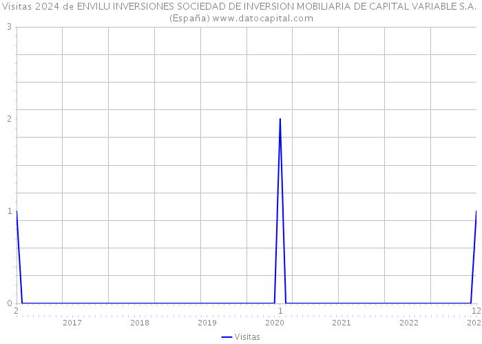 Visitas 2024 de ENVILU INVERSIONES SOCIEDAD DE INVERSION MOBILIARIA DE CAPITAL VARIABLE S.A. (España) 