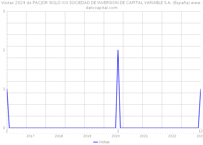 Visitas 2024 de PACJOR SIGLO XXI SOCIEDAD DE INVERSION DE CAPITAL VARIABLE S.A. (España) 
