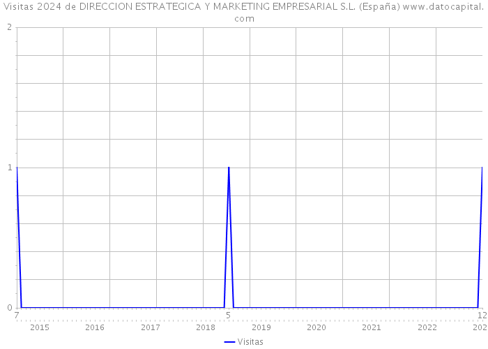 Visitas 2024 de DIRECCION ESTRATEGICA Y MARKETING EMPRESARIAL S.L. (España) 