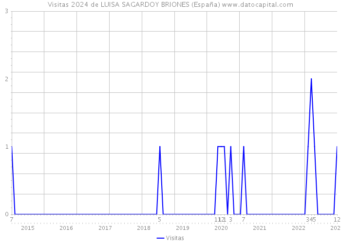 Visitas 2024 de LUISA SAGARDOY BRIONES (España) 