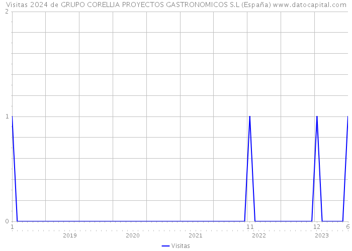 Visitas 2024 de GRUPO CORELLIA PROYECTOS GASTRONOMICOS S.L (España) 