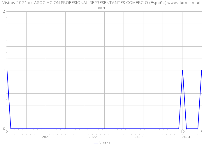 Visitas 2024 de ASOCIACION PROFESIONAL REPRESENTANTES COMERCIO (España) 