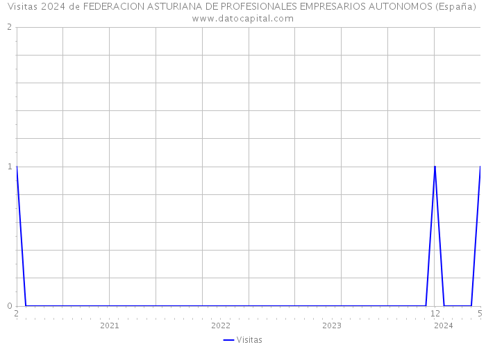 Visitas 2024 de FEDERACION ASTURIANA DE PROFESIONALES EMPRESARIOS AUTONOMOS (España) 