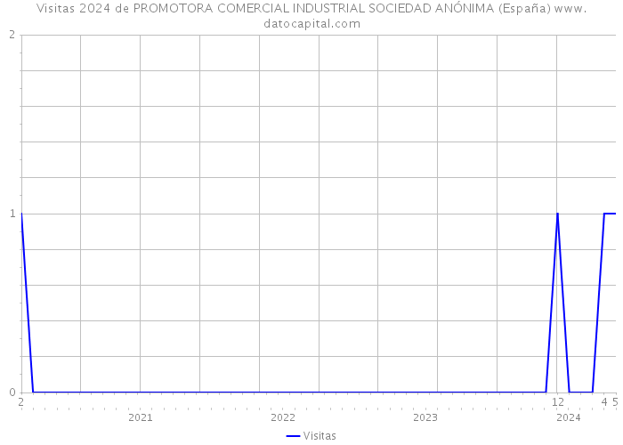 Visitas 2024 de PROMOTORA COMERCIAL INDUSTRIAL SOCIEDAD ANÓNIMA (España) 