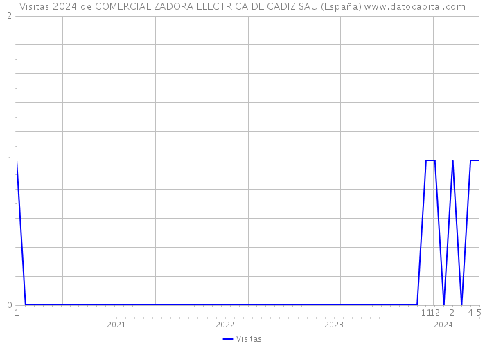 Visitas 2024 de COMERCIALIZADORA ELECTRICA DE CADIZ SAU (España) 
