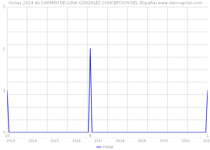 Visitas 2024 de CARMEN DE LUNA GONZALEZ CONCEPCION DEL (España) 