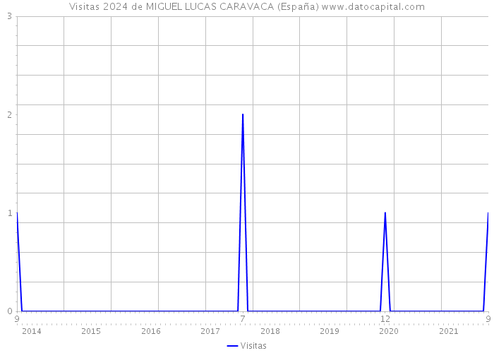 Visitas 2024 de MIGUEL LUCAS CARAVACA (España) 
