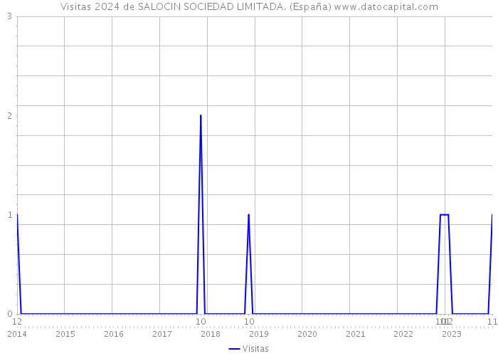 Visitas 2024 de SALOCIN SOCIEDAD LIMITADA. (España) 
