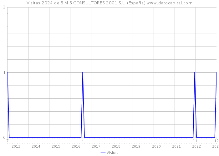 Visitas 2024 de B M B CONSULTORES 2001 S.L. (España) 