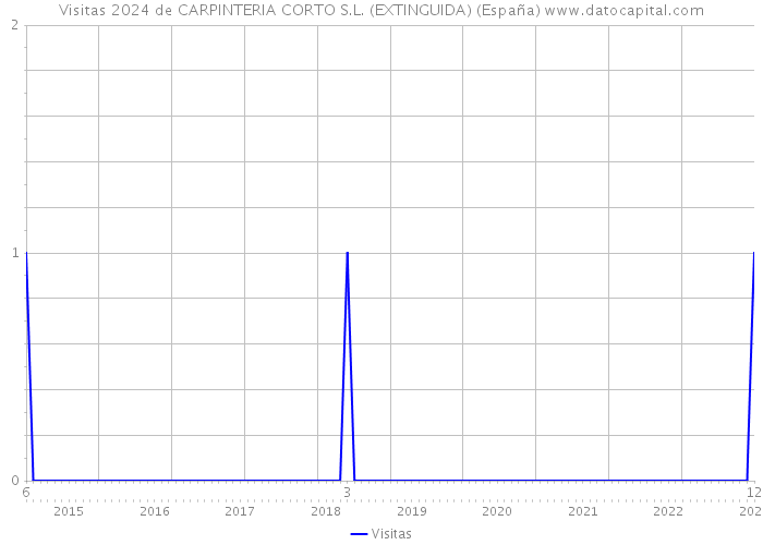Visitas 2024 de CARPINTERIA CORTO S.L. (EXTINGUIDA) (España) 