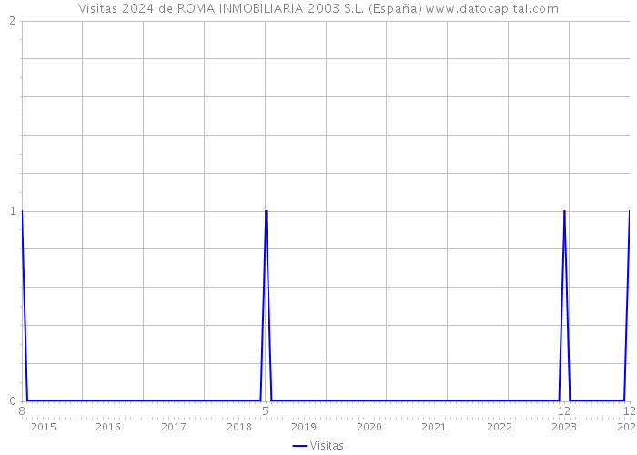 Visitas 2024 de ROMA INMOBILIARIA 2003 S.L. (España) 