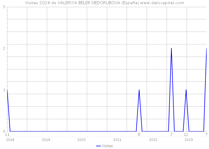 Visitas 2024 de VALERIYA BELER NEDORUBOVA (España) 