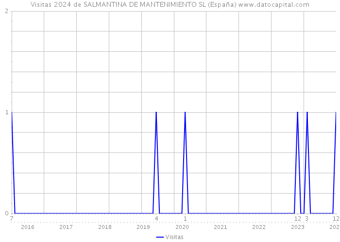 Visitas 2024 de SALMANTINA DE MANTENIMIENTO SL (España) 