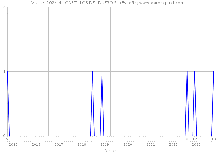 Visitas 2024 de CASTILLOS DEL DUERO SL (España) 