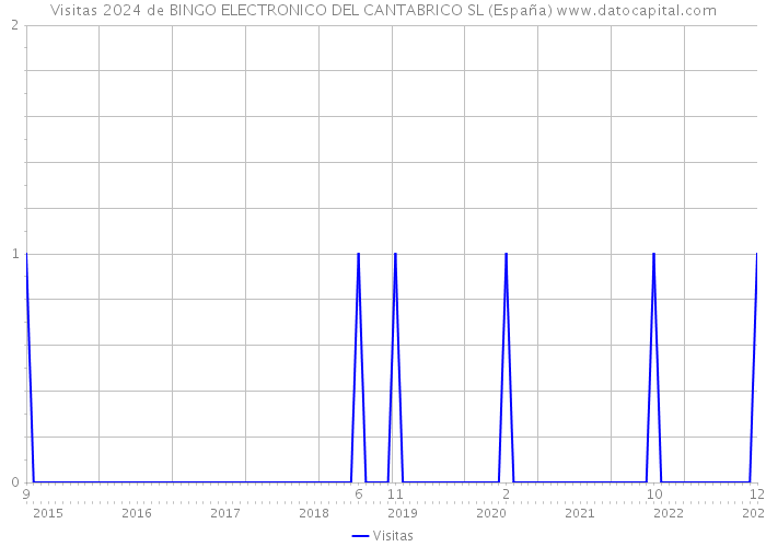 Visitas 2024 de BINGO ELECTRONICO DEL CANTABRICO SL (España) 
