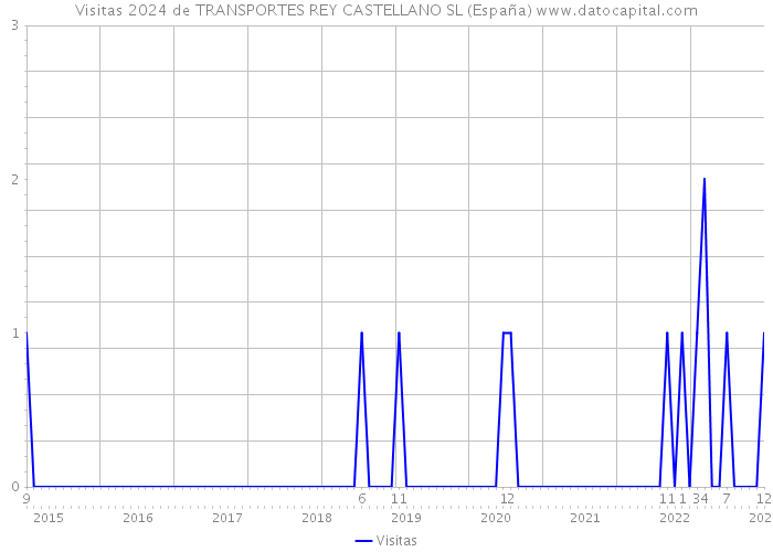 Visitas 2024 de TRANSPORTES REY CASTELLANO SL (España) 