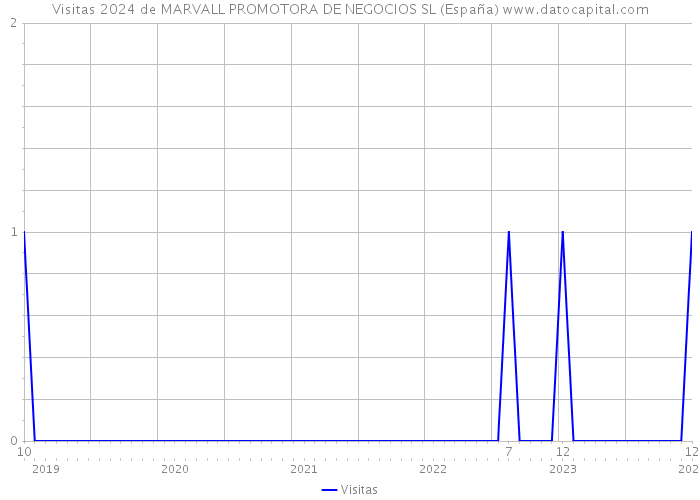 Visitas 2024 de MARVALL PROMOTORA DE NEGOCIOS SL (España) 