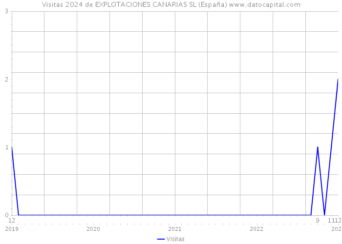 Visitas 2024 de EXPLOTACIONES CANARIAS SL (España) 