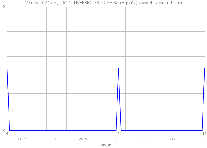 Visitas 2024 de JUROIC INVERSIONES SICAV SA (España) 