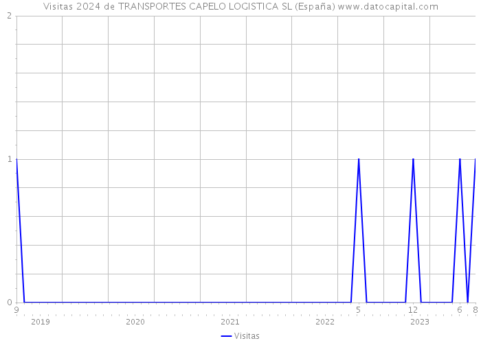Visitas 2024 de TRANSPORTES CAPELO LOGISTICA SL (España) 
