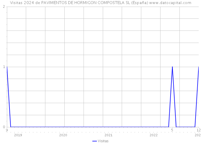 Visitas 2024 de PAVIMENTOS DE HORMIGON COMPOSTELA SL (España) 