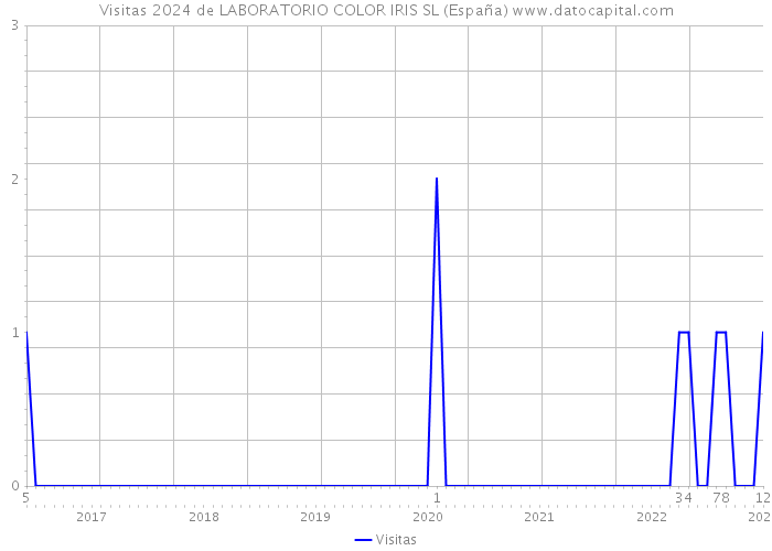 Visitas 2024 de LABORATORIO COLOR IRIS SL (España) 