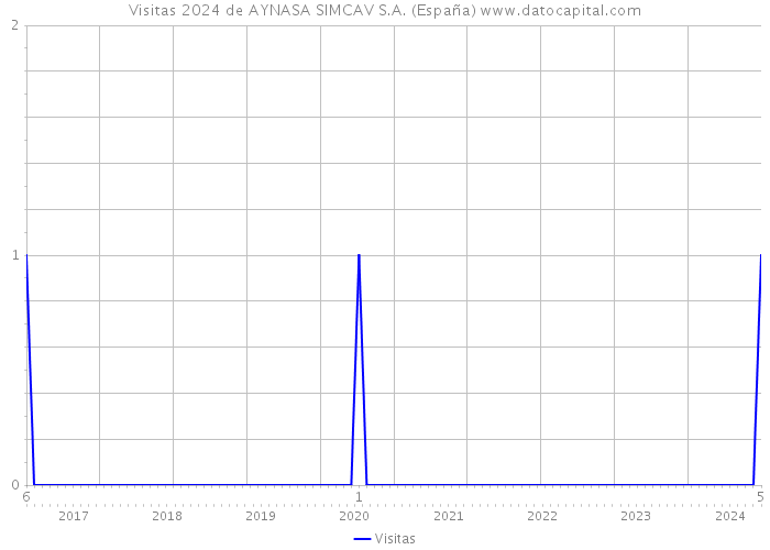 Visitas 2024 de AYNASA SIMCAV S.A. (España) 