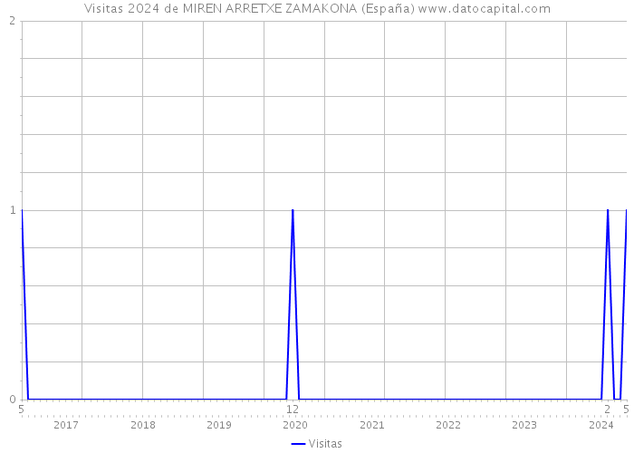 Visitas 2024 de MIREN ARRETXE ZAMAKONA (España) 