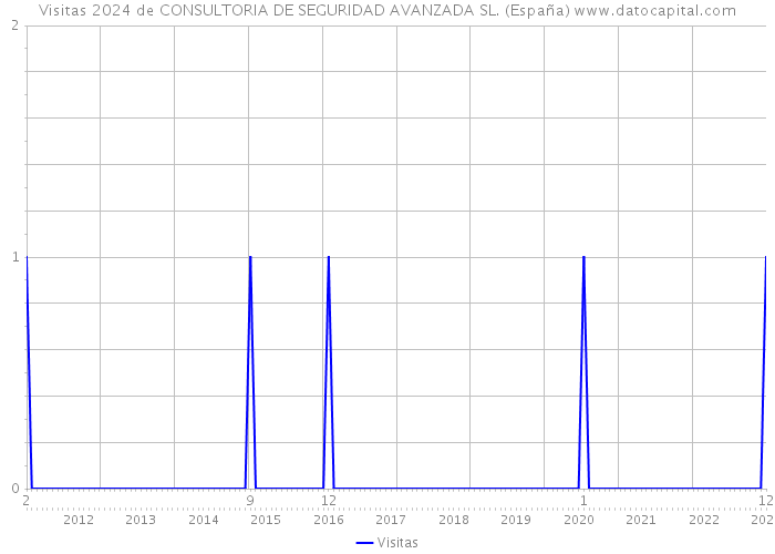 Visitas 2024 de CONSULTORIA DE SEGURIDAD AVANZADA SL. (España) 