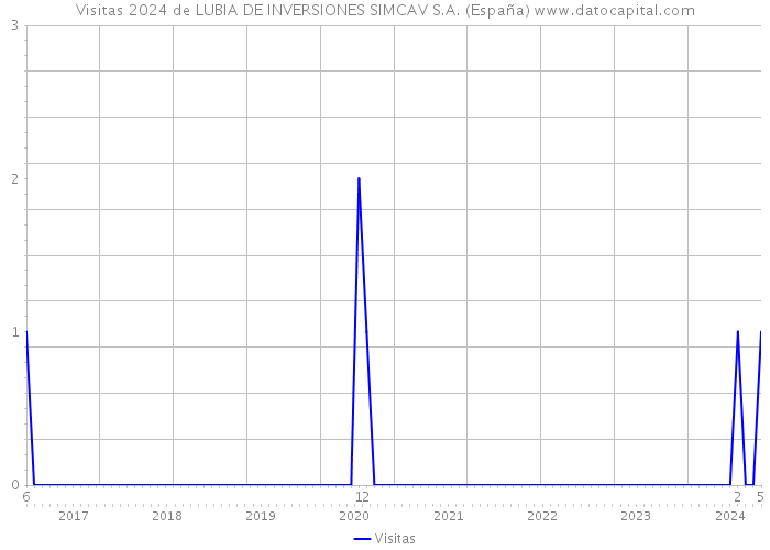 Visitas 2024 de LUBIA DE INVERSIONES SIMCAV S.A. (España) 